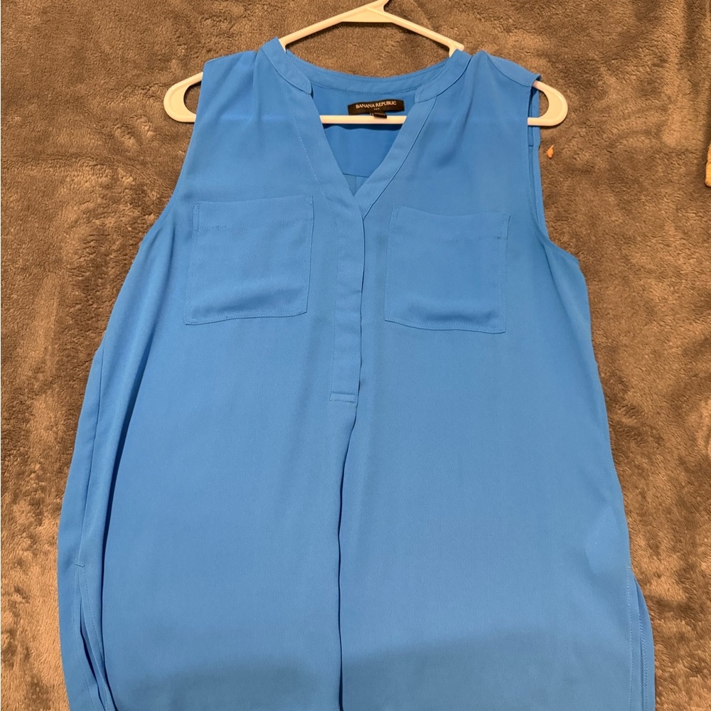 Banana Republic Blue Blouse Elegant and Versatile